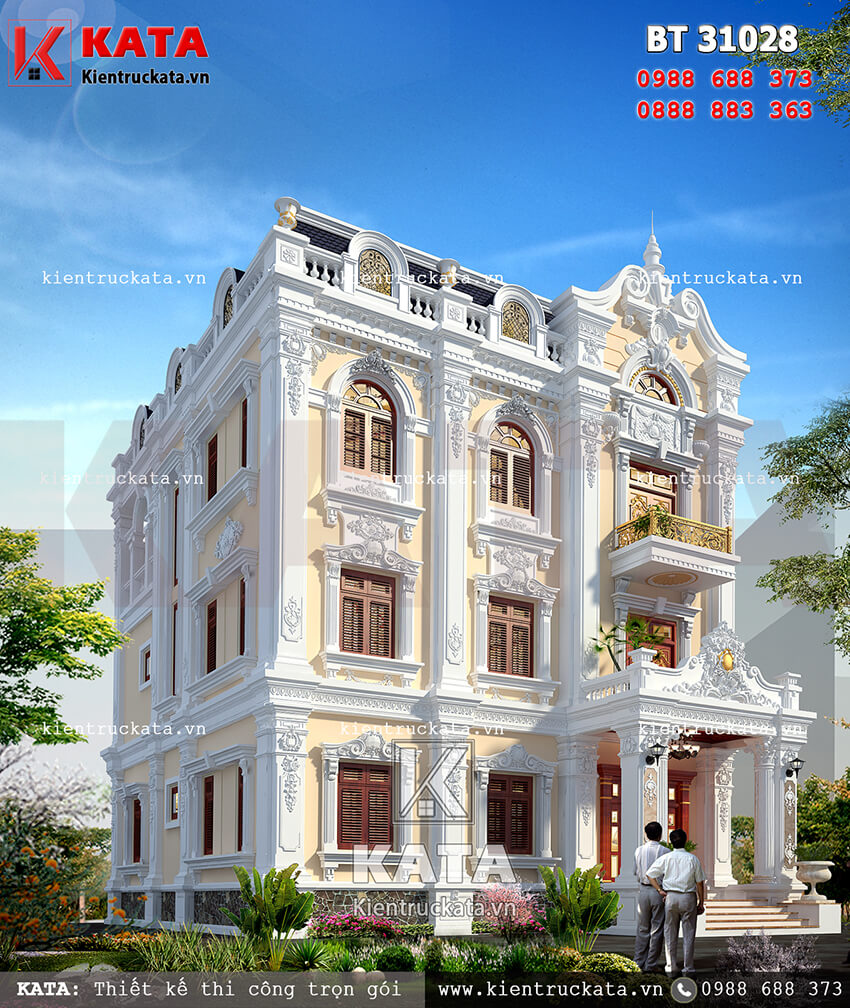 Thiết kế biệt thự vườn 3 tầng tại Quảng Ninh – Mã số: BT 31028