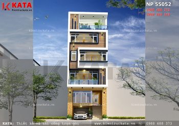 Thiết kế nhà phố 5 tầng kết hợp kinh doanh – Mã số: NP 55052