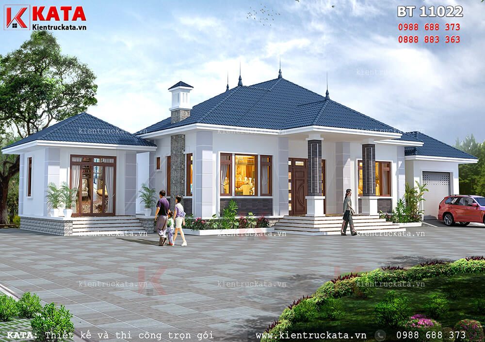Nhà mái thái 1 tầng đẹp tại Bắc Giang – Mã số: BT 11022