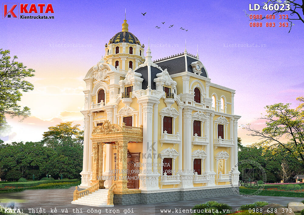 Biệt thự lâu đài kiểu Pháp đẹp tại Hải Dương - Mã số: LD 46023