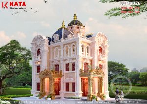 Biệt thự kiểu lâu đài 3 tầng kiến trúc cổ điển Pháp tại Thái Bình