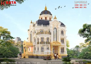 Biệt thự lâu đài 3 tầng kiến trúc Pháp tại Hà Nội - Mã số: LD 46016