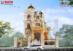 Thiết kế biệt thự 3 tầng tân cổ điển tại Thanh Hóa – Mã số: BT 32016