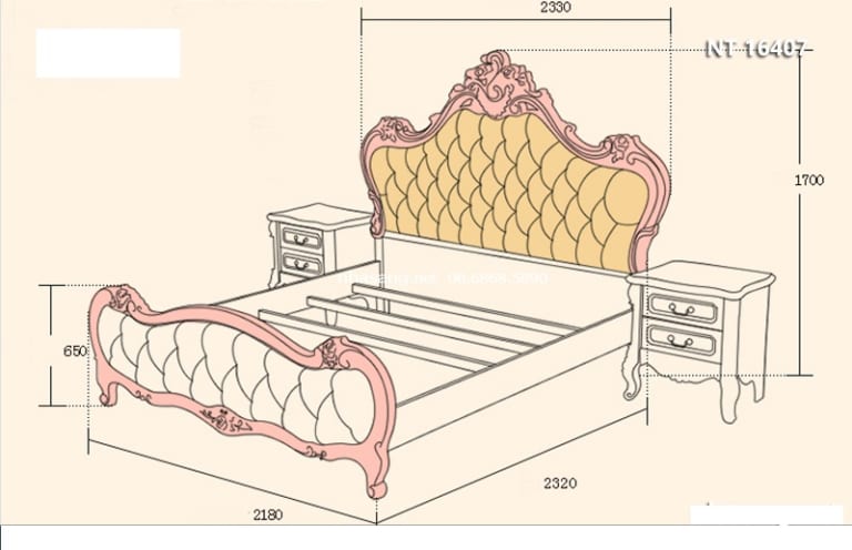 Kích thước giường ngủ theo lỗ ban - Giường ngủ Super King