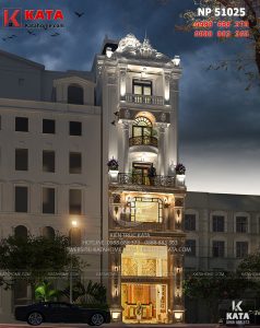 Mẫu biệt thự nhà phố tân cổ điển đẹp tại Ninh Bình lộng lẫy về đêm