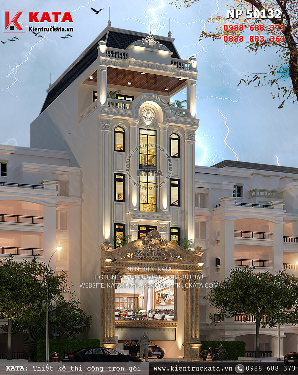 Một góc nhìn của mẫu thiết kế khách sạn 2 sao tân cổ điển tại Nha Trang