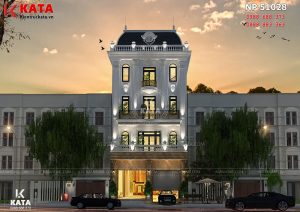 Mẫu thiết kế khách sạn nhà phố tại Hà Nội sang trọng và lộng lẫy về đêm