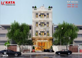 Mẫu thiết kế nhà nghỉ – khách sạn 4 tầng tại Vĩnh Phúc – Mã số: NP 48101