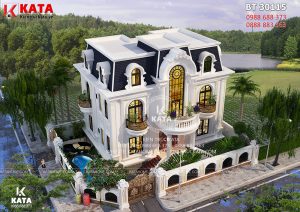 Bản thiết kế biệt thự 3 tầng đẹp tại Sài Gòn – BT 30115