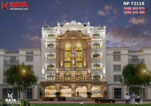 Thiết kế mặt tiền nhà hàng kiến trúc tân cổ điển tại Hà Nội sang trọng đầy đẳng cấp