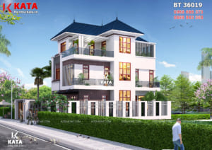 Một góc view của mẫu nhà 3 tầng đẹp hiện đại tại Quảng Ninh