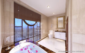 Hình ảnh: Phòng tắm sang xịn mang phong cách hiện đại không kém phần tinh tế