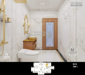 Hình ảnh: Không gian wc với những tiện ích cao cấp tân cổ điển - NT 01010