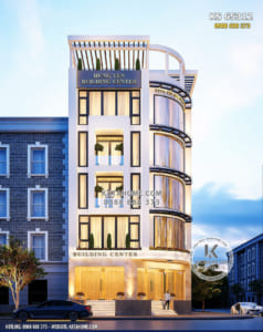 Hình ảnh: Thiết kế kiến trúc hiện đại của tổ hợp văn phòng tòa nhà cho thuê kinh doanh - KS 65312