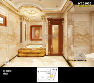 Hình ảnh: Mẫu thiết kế phòng tắm tân cổ điển đẹp - NT 01036