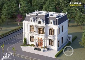 Mẫu nhà 2 tầng tân cổ điển đẹp 180m2 – Mã số: BT 25310