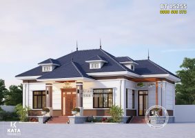 Mẫu nhà vườn 1 tầng mái Nhật đẹp, hiện đại – Mã số: BT 15255