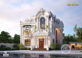 Thiết kế biệt thự 2 tầng tân cổ điển đẹp 180m2 – Mã số: BT 21330