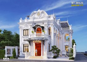 Thiết kế biệt thự 2 tầng tân cổ điển đẹp – Mã số: BT 20121