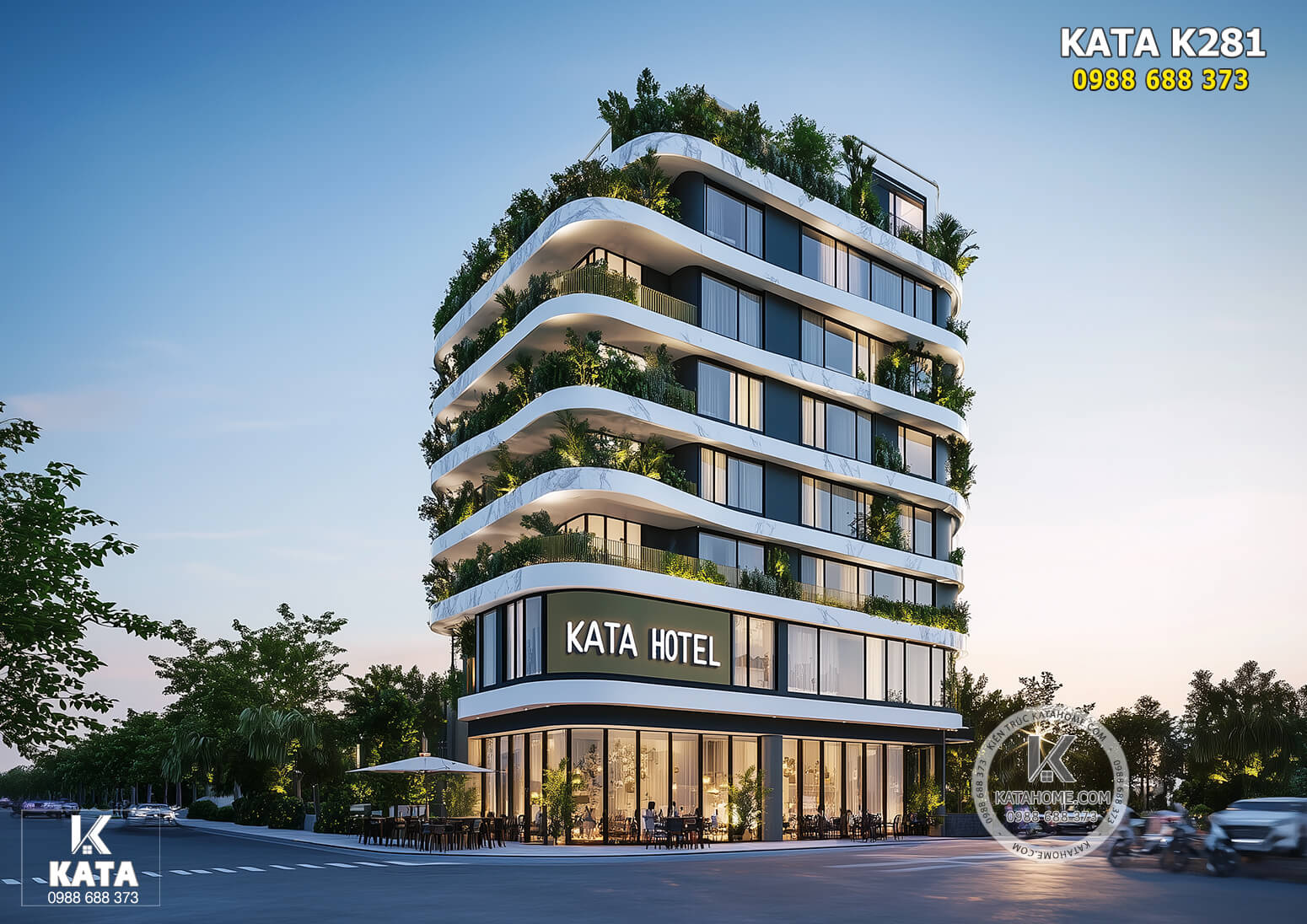 Mẫu thiết kế khách sạn hiện đại 3 sao đẹp tại Đà Nẵng