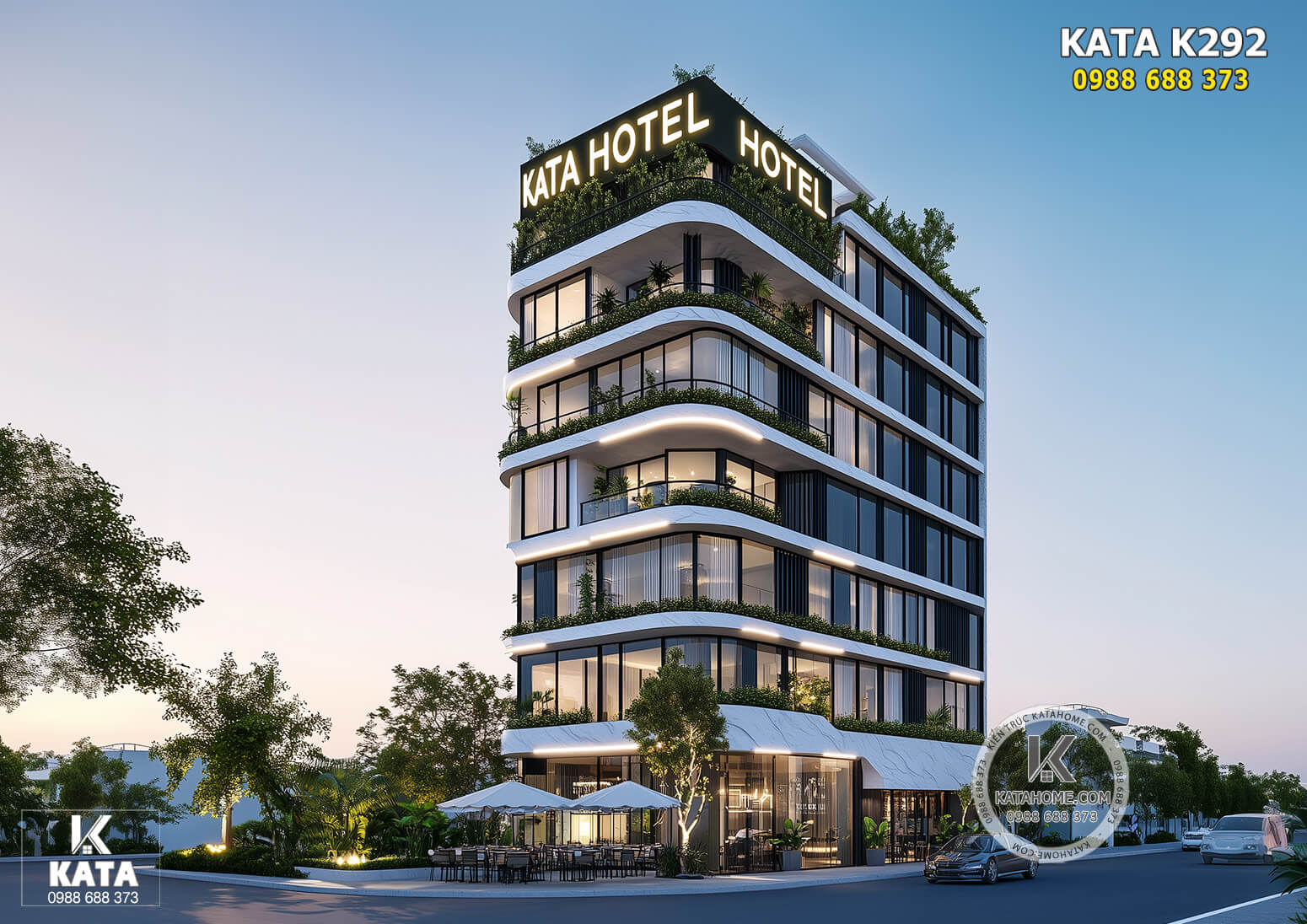 Top 5+ mẫu thiết kế khách sạn hiện đại 4 sao đẹp tại Hà Nội