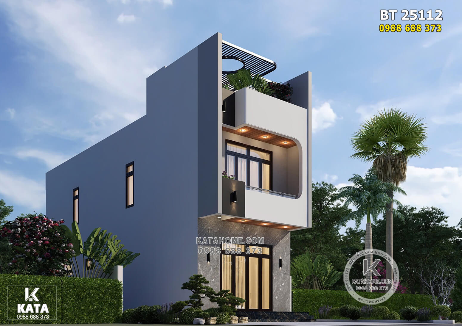 Mẫu thiết kế nhà ống mới mẻ và độc đáo với phong cách kiến trúc hiện đại