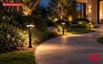 Trước khi hoàn thiện sân vườn, cần chuẩn bị gì để lắp đèn nấm?